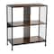 Household Essentials 28" 4-Compartment Trellis Storage Bookshelf